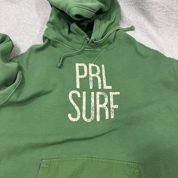 Polo Ralph Lauren PRL Surf Hoodie Large Distressed Pullover Sweatshirt - Picture 1 of 6
